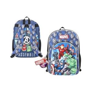 Marvel Avengers 17” Light Up Backpack, With Laptop Sleeve And Keychain
